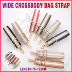 New Crossbody Bag Handbag Belt Satchel Wide Adjustable Canvas Shoulder Strap - Navy