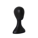Display Stand Female Mannequin Head for Wig Hat Scarf Hair Model - Black