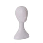 Display Stand Female Mannequin Head for Wig Hat Scarf Hair Model - White