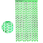 Metallic Tinsel Curtain 2m x 1m Hens Party Backdrop Foil Fringe Hanging Decor - Green