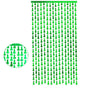 Metallic Tinsel Curtain 2m x 1m Hens Party Backdrop Foil Fringe Hanging Decor - Green