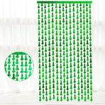 Metallic Tinsel Curtain 2m x 1m Hens Party Backdrop Foil Fringe Hanging Decor - Green