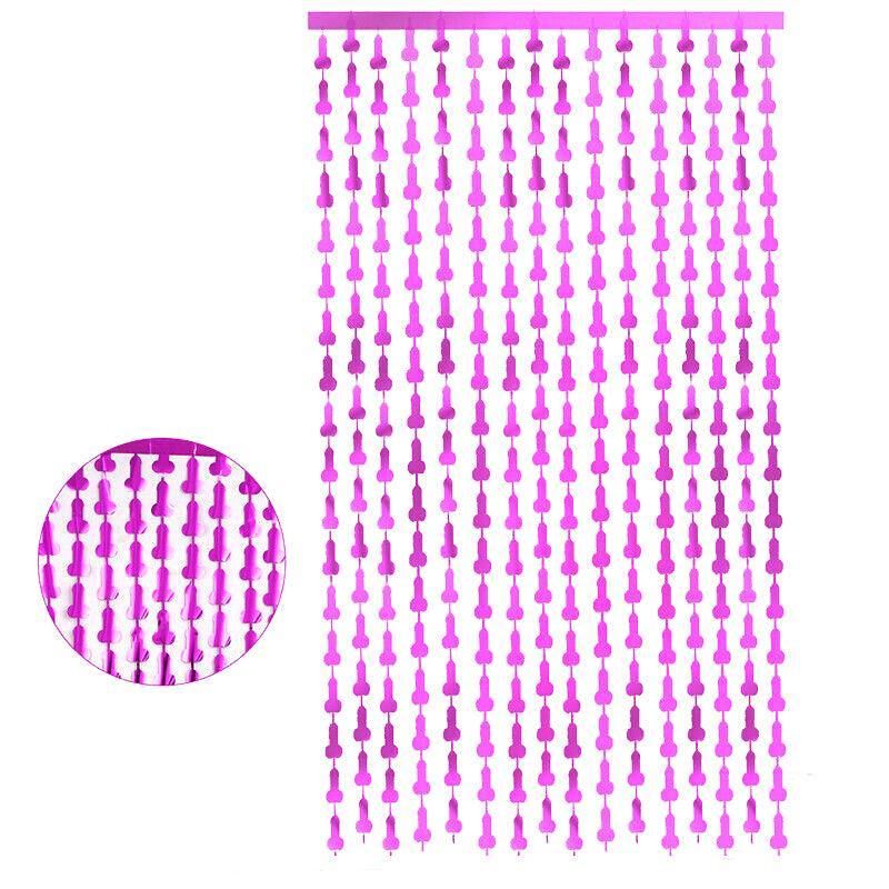 Metallic Tinsel Curtain 2m x 1m Hens Party Backdrop Foil Fringe Hanging Decor - Green