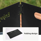 Outdoor Camping Tri Fold Board Portable Folding Windproof Windshield Protector - White - Extra Image