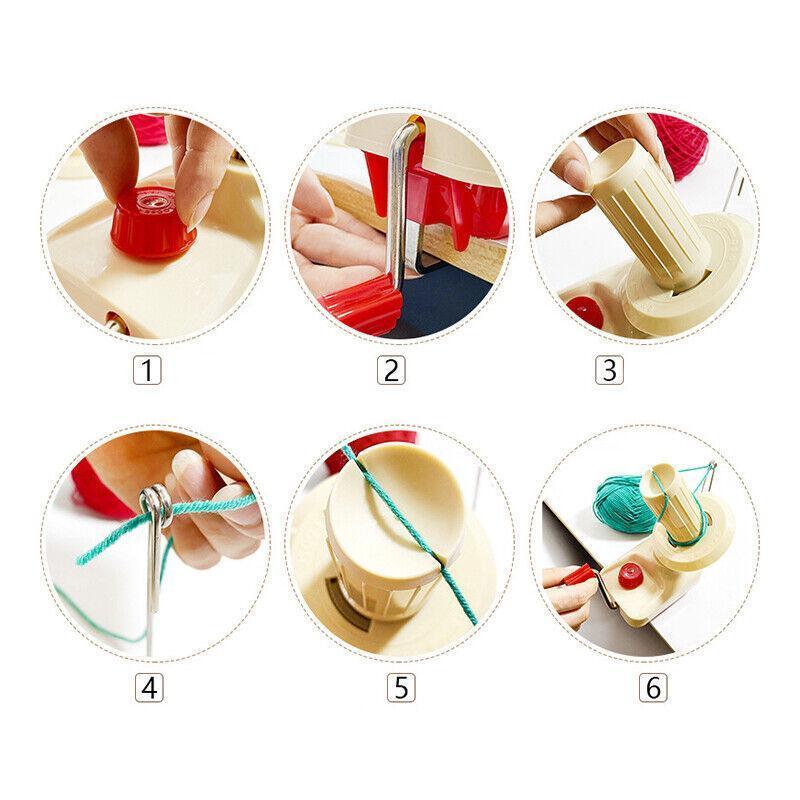 Hand Operated Yarn Winder Manual Wool Ball Winding Tool for Knitting Crochet