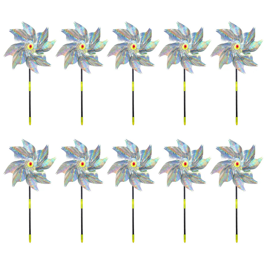 10PCS Bird-Driving Windmill Laser Device for Balcony Garden Farmland Bird Proof