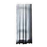 Sheer Voile Curtains Rod Pocket Window Panel for Bedroom 140cm x 230cm Drapes - Black - Rear View