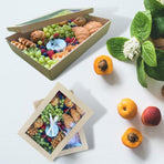 50pcs Bakery Cake Packaging Boxes with Visible Open Window Lunch Boxes - L