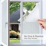 3/5M Sand Blast Clear Privacy Frosted Frosting Windows Glass Film Removable - 90cm×3M - Top-Down View