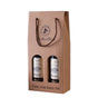 Handheld Wine Gift Box Single Double Bottle Corrugated Cardboard