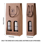 Handheld Wine Gift Box Single Double Bottle Corrugated Cardboard