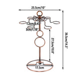 Wine Glass Rack Countertop Freestanding Stemware Rack Wine Glass Stand Racks - Side View