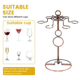 Wine Glass Rack Countertop Freestanding Stemware Rack Wine Glass Stand Racks - Top-Down View