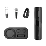 5-Piece Electric Wine Opener Set with Charging Base