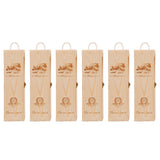 6pcs Red Wine Wooden Gift Box Packaging Storage Box for Wine Bottle Gifts - Single pull-out