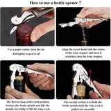 Waiters Friend Corkscrew Stainless Steel Wine Bottle Opener Screw Knife Bar