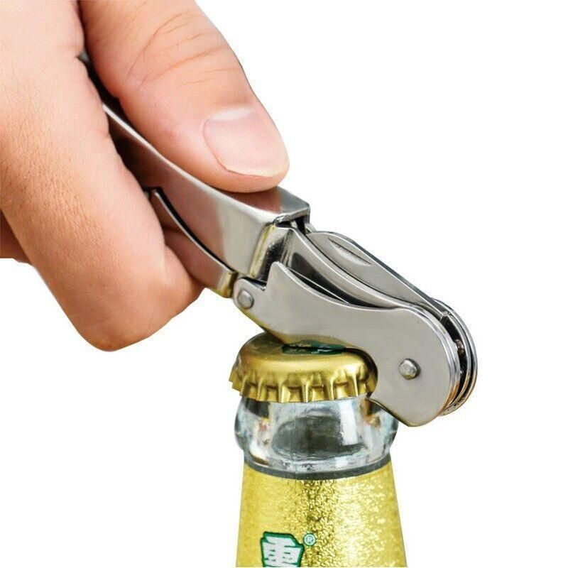 Waiters Friend Corkscrew Stainless Steel Wine Bottle Opener Screw Knife Bar