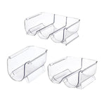 Fridge Organiser Wine Beer Stacking Bottle Rack Kitchen Space Saving Can Holder - 1 Grid
