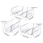 Fridge Organiser Wine Beer Stacking Bottle Rack Kitchen Space Saving Can Holder - 1 Grid
