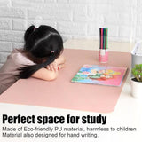 Large Leather Gaming Mouse Pad Waterproof Desk Keyboard Mat 120 x 60cm - Wine Red