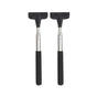 2pcs Retractable Windshield Wiper Set Rear View Mirror Cleaner Car Wiper Blade - Black