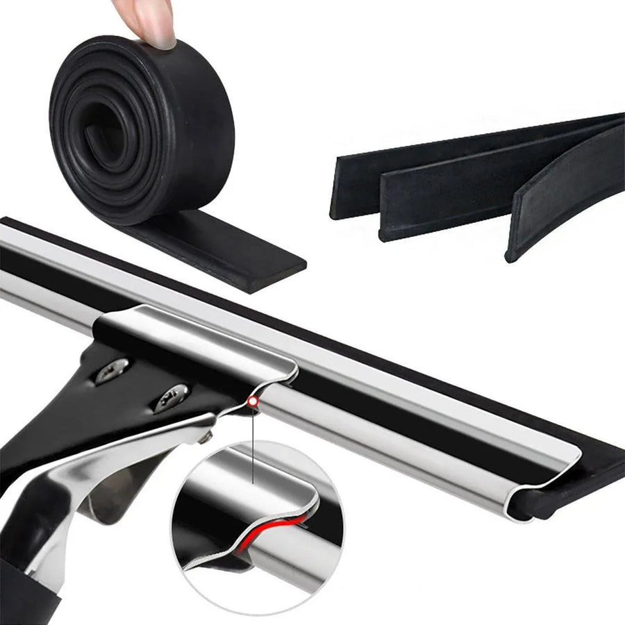 Household Wiper Bathroom Scraper Cleaning Tool for Glass and Floor Cleaning - 40CM