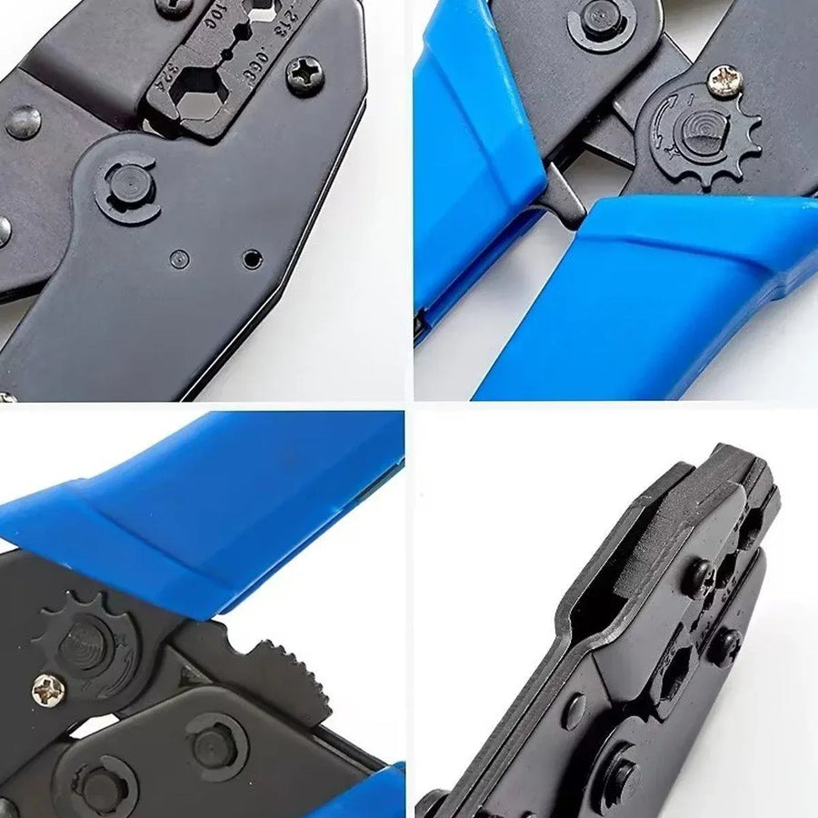 Cable Crimper Non-Insulated Electrical Ferrule Ratchet Wire Plier Crimping Tool