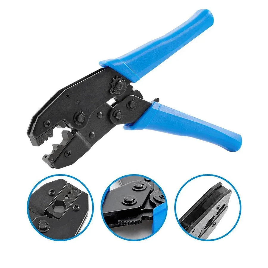 Cable Crimper Non-Insulated Electrical Ferrule Ratchet Wire Plier Crimping Tool