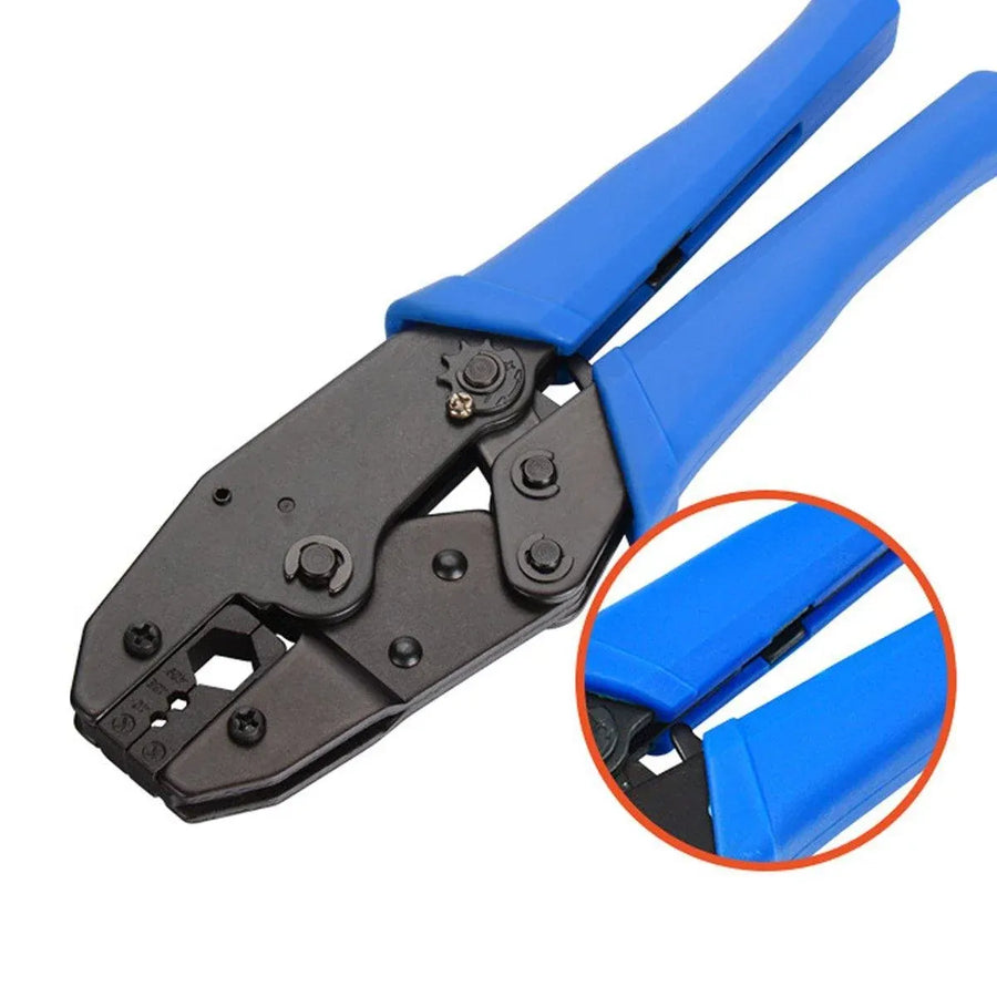 Cable Crimper Non-Insulated Electrical Ferrule Ratchet Wire Plier Crimping Tool
