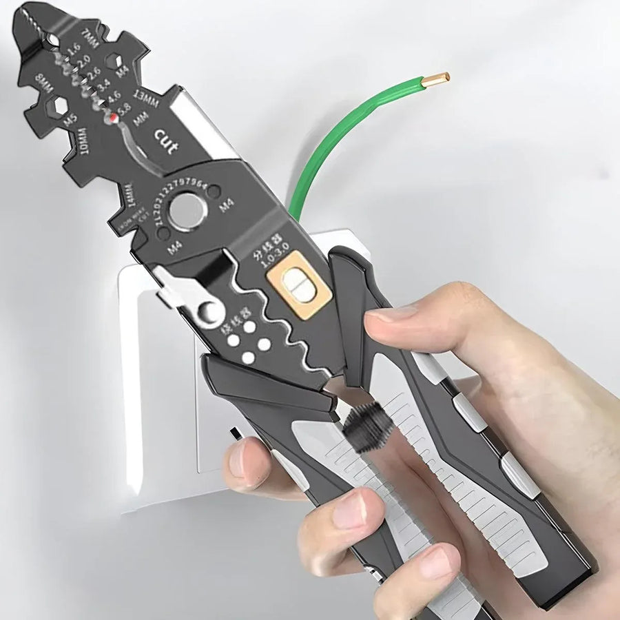 25in1 Wire Stripping Pliers Multi Function Cable Splitter Cutter Winding Tool