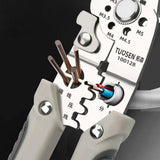 Multifunctional Wire Stripper Pliers Electric Cable Crimper and Cutter Tool Set - 45-Degree Angle