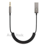 Wireless Bluetooth 5.0 Receiver Dongle Car Aux 3.5Mm Adapter Cable - Rear View