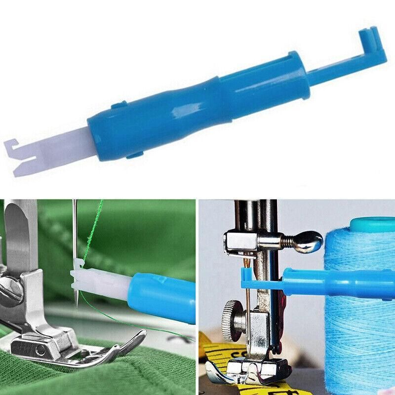 3x Automatic Needle Threader -Insertion Handle Tools Sewing Machine - White
