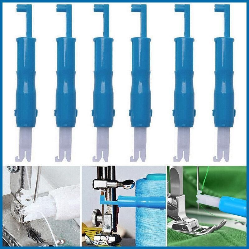 3x Automatic Needle Threader -Insertion Handle Tools Sewing Machine - White