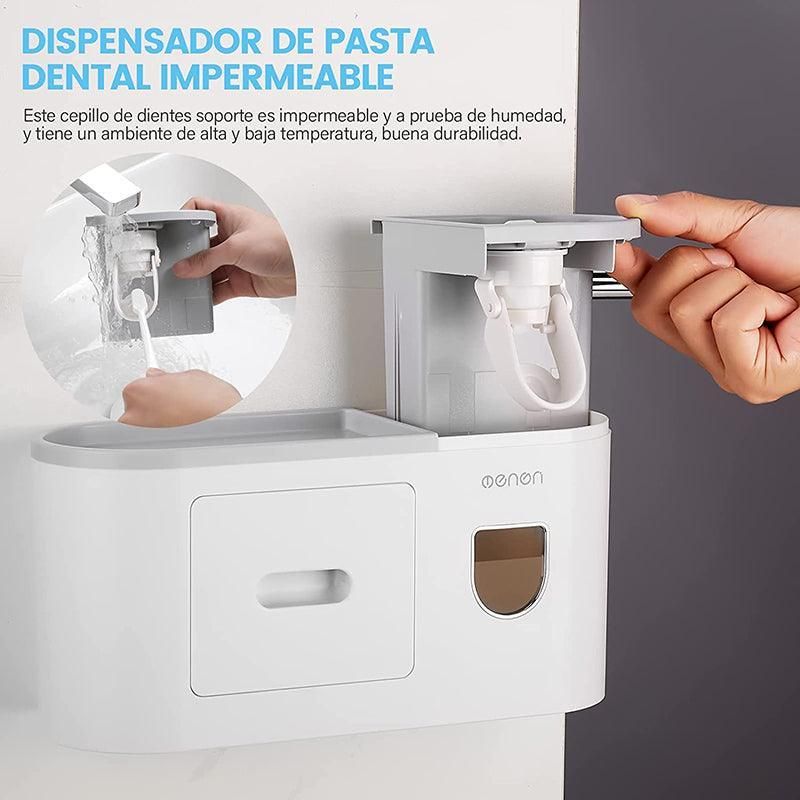 Multifunctional Toothbrush Holder Handfree Automatic Toothpaste Dispenser Set