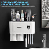 Multifunctional Toothbrush Holder Handfree Automatic Toothpaste Dispenser Set