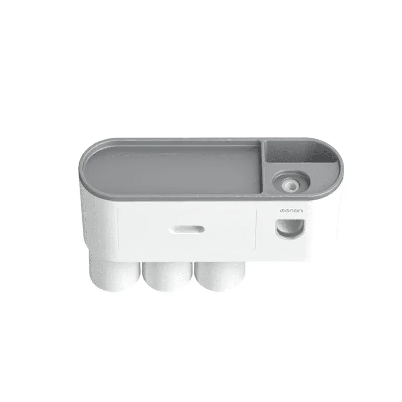 Multifunctional Toothbrush Holder Handfree Automatic Toothpaste Dispenser Set