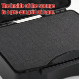 Multi-Functional Plastic Tool Box Portable Large Capacity Tool Storage Box - 45-Degree Angle