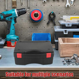 Multi-Functional Plastic Tool Box Portable Large Capacity Tool Storage Box - Close-Up Angle