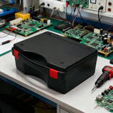 Multi-Functional Plastic Tool Box Portable Large Capacity Tool Storage Box - Low Angle