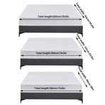 Waterproof Mattress Protector Fitted Sheet Bed Cover for Single King Single Double Queen - 152x203cm