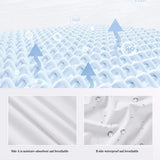 Waterproof Mattress Protector Fitted Sheet Bed Cover for Single King Single Double Queen - 152x203cm - Low Angle