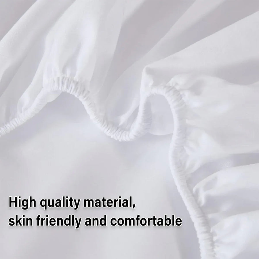 Waterproof Mattress Protector Fitted Sheet Bed Cover for Single King Single Double Queen - 152x203cm