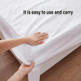 Waterproof Mattress Protector Fitted Sheet Bed Cover for Single King Single Double Queen - 99x190cm - Close-Up Angle