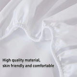 Waterproof Mattress Protector Fitted Sheet Bed Cover for Single King Single Double Queen - 99x190cm - Extra Image