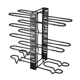 Adjustable Multi Layer Pot Lid Rack Vertical Storage Organizer Countertop Holder - Front View