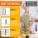 Adjustable Multi Layer Pot Lid Rack Vertical Storage Organizer Countertop Holder - 45-Degree Angle