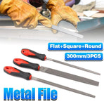 3pcs Woodworking File Trimming Sanding Tool Set for Wood Metal Shaping Smoothing