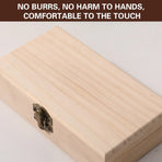 Large Capacity Solid Wood Essential Oil Storage Box 25 Grid Organizer Durable