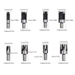 8 PCS Wood Plug Hole Cutter Dowel Maker Cutting Tools Shank Drill Bits With Box